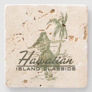 Tradewinds Hawaiian Hula Girl Tiki Bar Underlägg