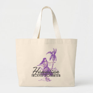 Tradewinds Hawaiian Island Hula Girl Jumbo Tygkasse