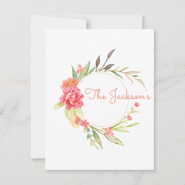 Trädfärgat Garden Flat Card Inbjudningar (Framsida)