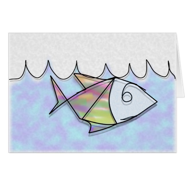 Trådfisk Hälsningskort (Framsidan Horizontal)