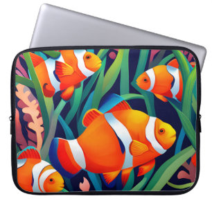 Trädfiske i Sjögräs Laptop Fodral