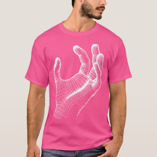 trådformad handdesign t shirt