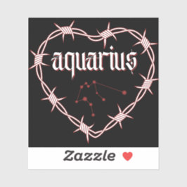 Trådformning av en gotisk konstellation av Aquariu Klistermärken