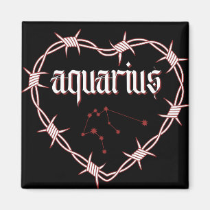 Trådformning av en gotisk konstellation av Aquariu Magnet