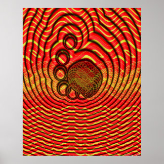 Trådformsmollusks Radiera tankbubblor Poster