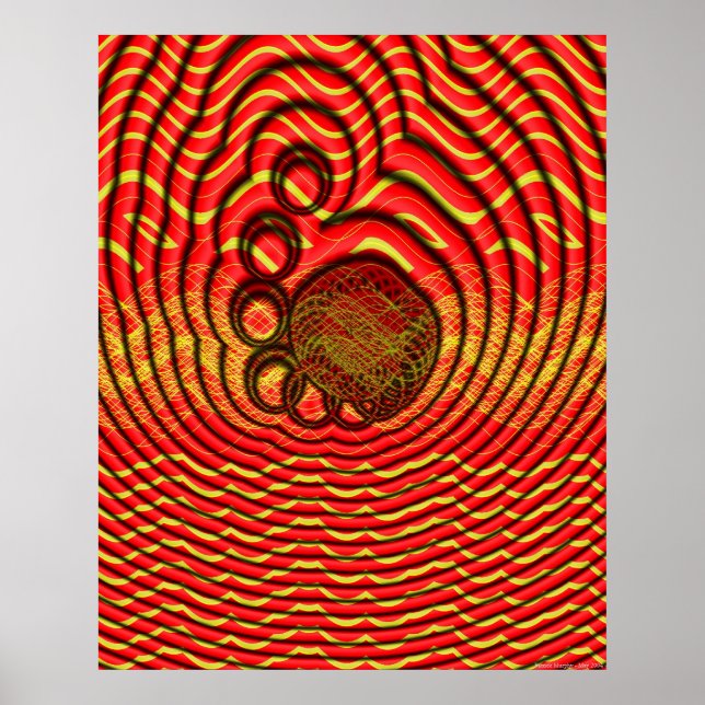 Trådformsmollusks Radiera tankbubblor Poster (Framsidan)