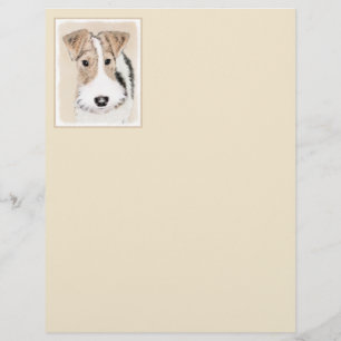 Trådfoxtererimålning - Cute Original Hund Art