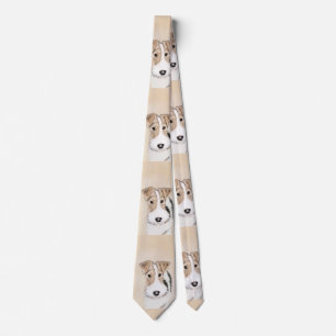 Trådfoxtererimålning - Cute Original Hund Art Slips