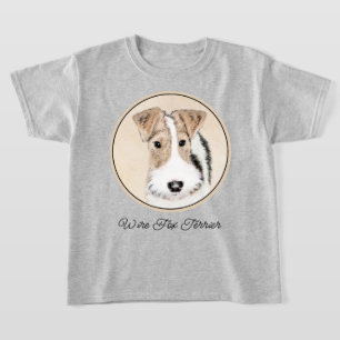 Trådfoxtererimålning - Cute Original Hund Art T Shirt