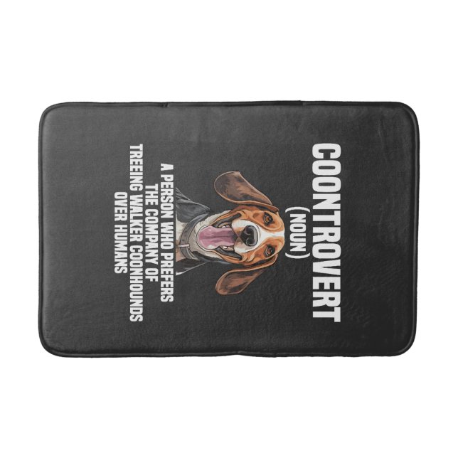Trädgående Walker Coonhound Älskare Hund Coontrove Badrumsmatta (Framsidan)