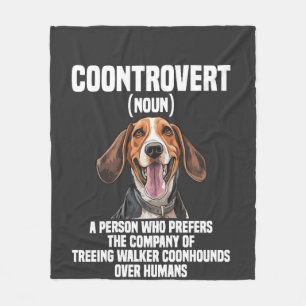 Trädgående Walker Coonhound Älskare Hund Coontrove Fleecefilt