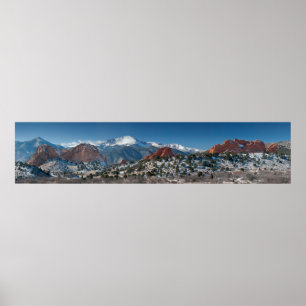 Trädgård av den sceniska panoramat för gudar poster