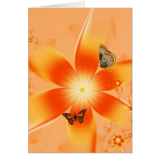 Trädgård av fjärilar hälsningskort