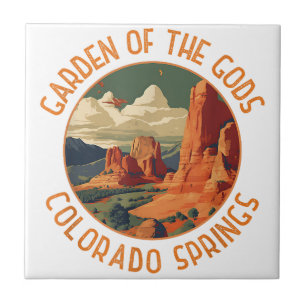 Trädgård av Gudar Colorado Springs Distressed Cir Kakelplatta
