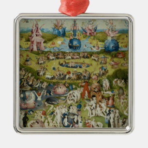 Trädgård av jordiska fröjder, 1490-1500 julgransprydnad metall