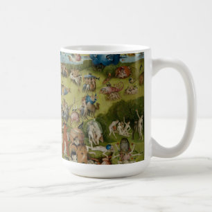 Trädgård av jordiska fröjder, 1490-1500 kaffemugg