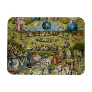 Trädgård av jordiska fröjder, 1490-1500 magnet
