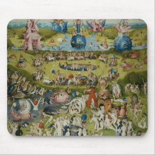 Trädgård av jordiska fröjder, 1490-1500 musmatta