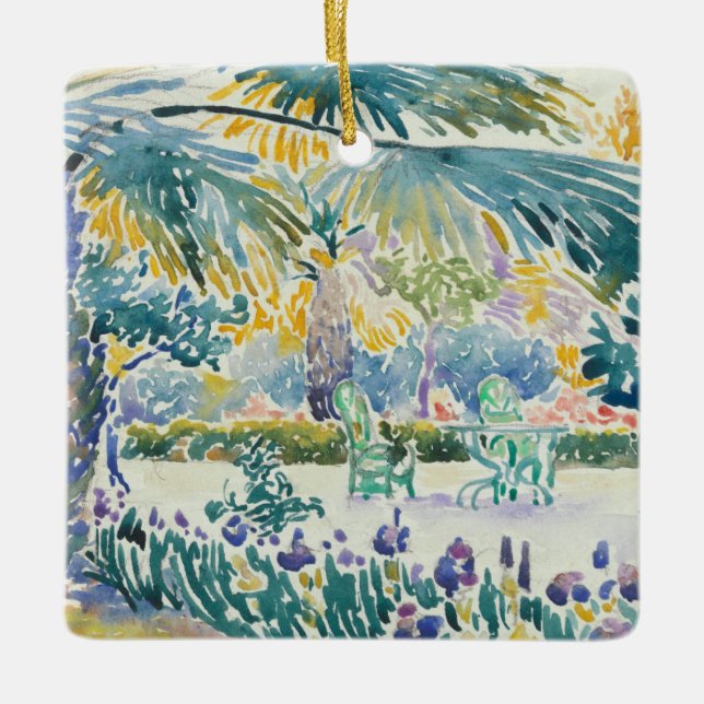 Trädgård av målare på Sanktt Clair Julgransprydnad Keramik (Framsida)