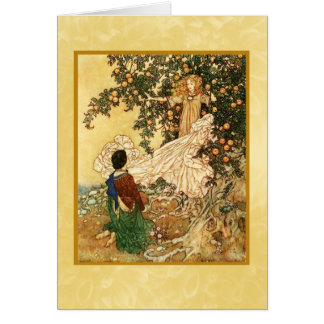 Trädgård av paradiskortet hälsningskort