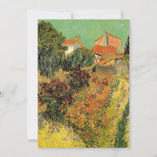 Trädgård bakom ett hus av Vincent van Gogh