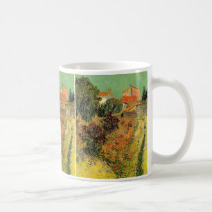 Trädgård Bakom ett Hus av Vincent van Gogh Kaffemugg