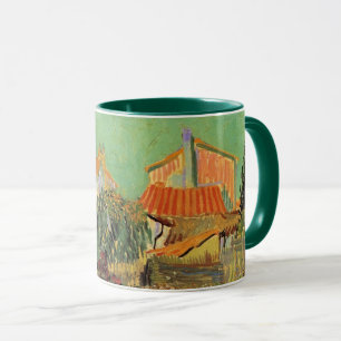 Trädgård Bakom ett Hus av Vincent van Gogh Mugg