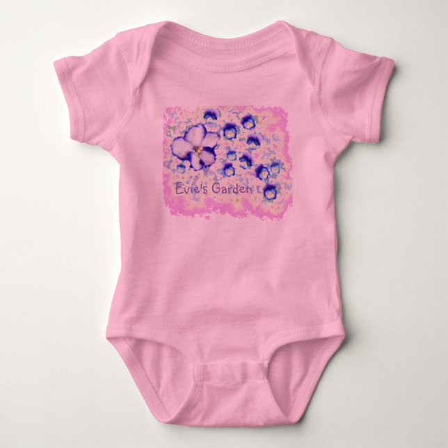 Trädgård för babyTutuviolet Tee Shirt (Framsida)