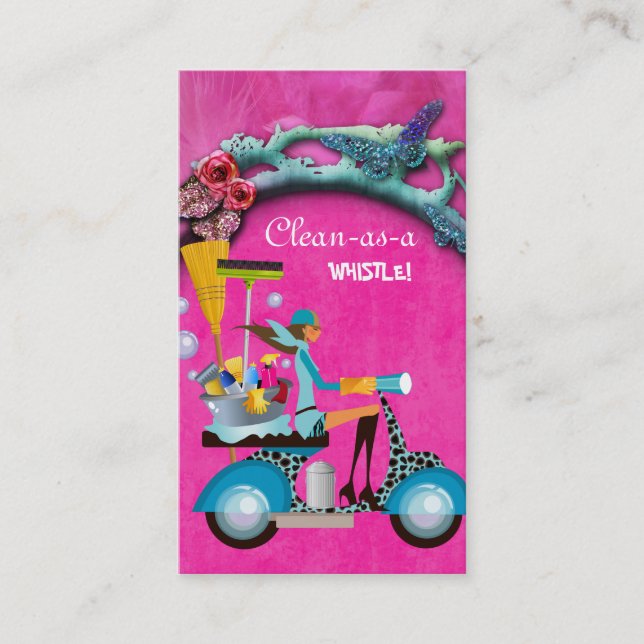 Trädgård för rosor för flicka för visitkort (Framsida)