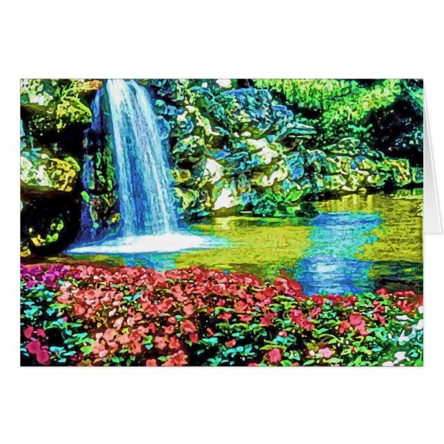 Trädgård Hälsningskort (Framsidan Horizontal)