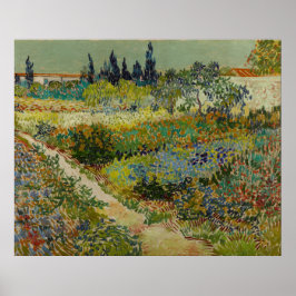 Trädgård i Arles, 1888 Poster