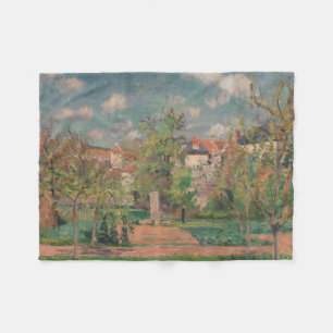 Trädgård i fullt solljus, Camille PIssarro, 1876 Fleecefilt