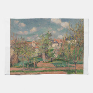 Trädgård i fullt solljus, Camille PIssarro, 1876 Kökshandduk