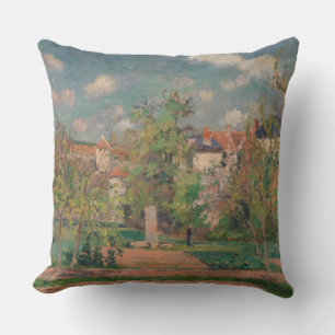 Trädgård i fullt solljus, Camille PIssarro, 1876 Kudde