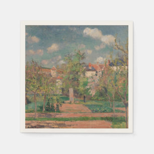 Trädgård i fullt solljus, Camille PIssarro, 1876 Pappersservett