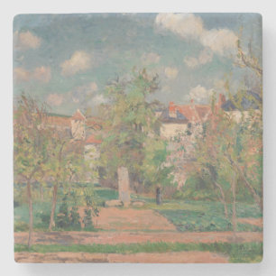 Trädgård i fullt solljus, Camille PIssarro, 1876 Stenunderlägg