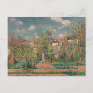 Trädgård i fullt solljus, Camille PIssarro, 1876 Vykort