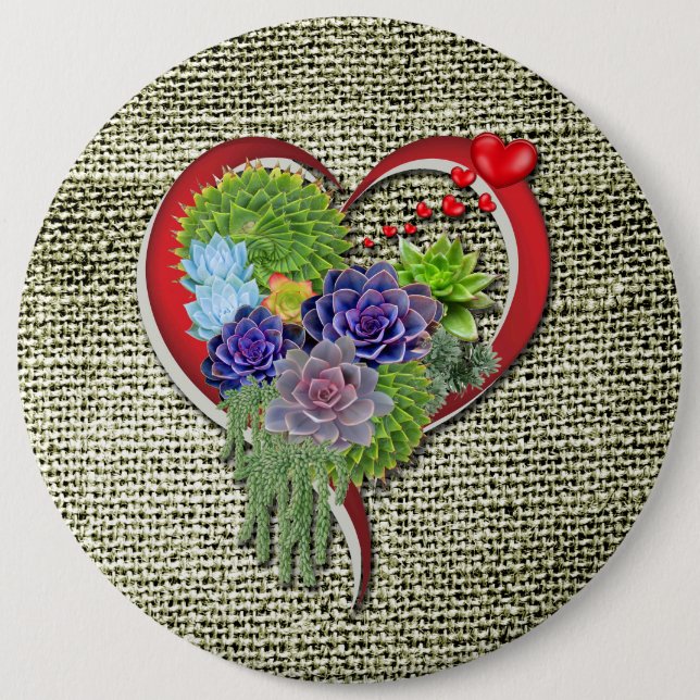 Trädgård i Succulent älskare Knapp (Framsida)