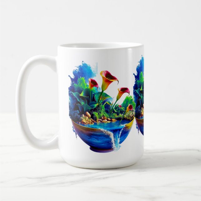 Trädgård Kaffemugg (Vänster)