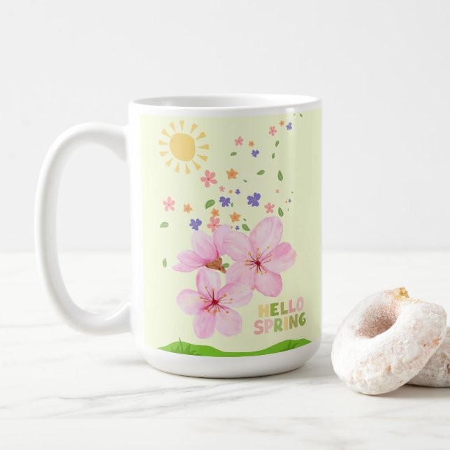 trädgård kaffemugg (Med munk)
