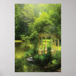 Trädgård - Kärlekens tempel Poster