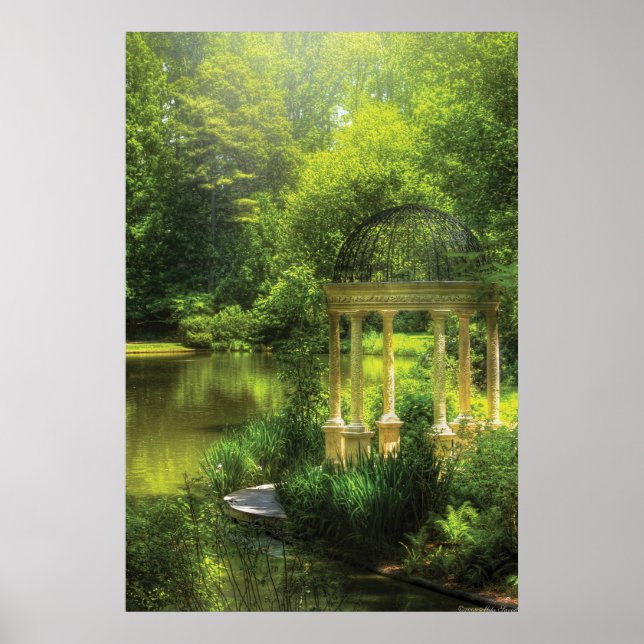 Trädgård - Kärlekens tempel Poster (Framsidan)