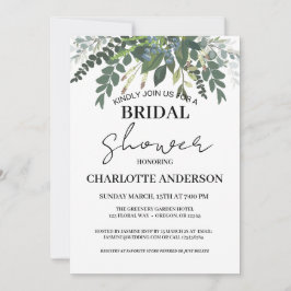 Trädgård Löv Natur Grönska Bröllopsdusch  Inbjudningar