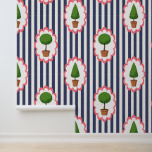 Trädgård med formklippta buskar Navy Cabana Rand A