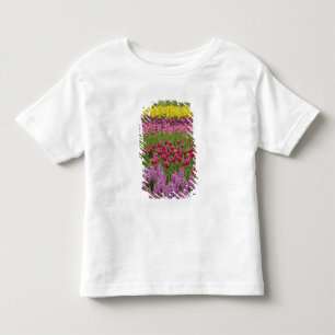 Trädgård med tulpaner, påskliljor och hyacint t shirt