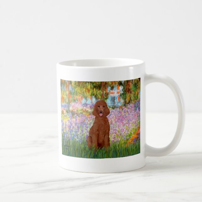 Trädgård - Mörkröd Pudel #1 Kaffemugg (Höger)