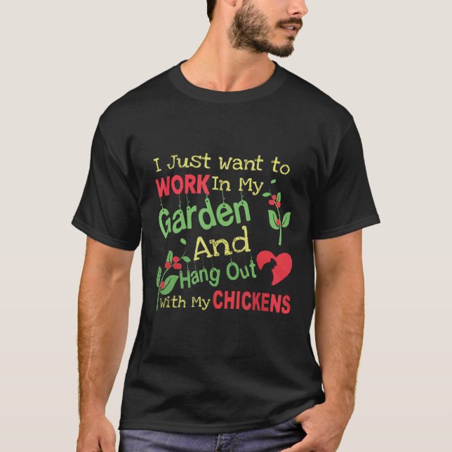 Trädgård Och Höns T Shirt (Framsida)