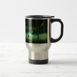 Trädgård på travel mug för natt (går grönt) resemugg