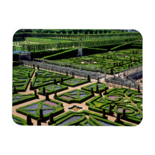 Trädgård vid Villandry Chateau, Indre-et-Loire, Magnet