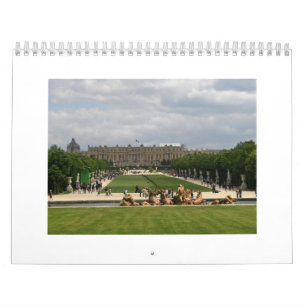 Trädgårdar av den Versailles kalendern Kalender